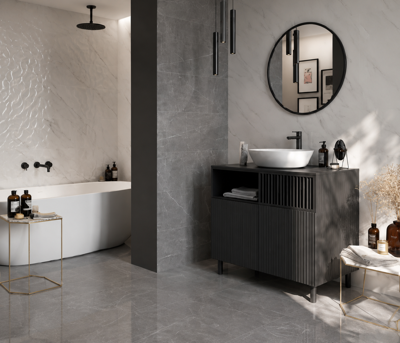 Ambientazione Marmolab Pietra Grey